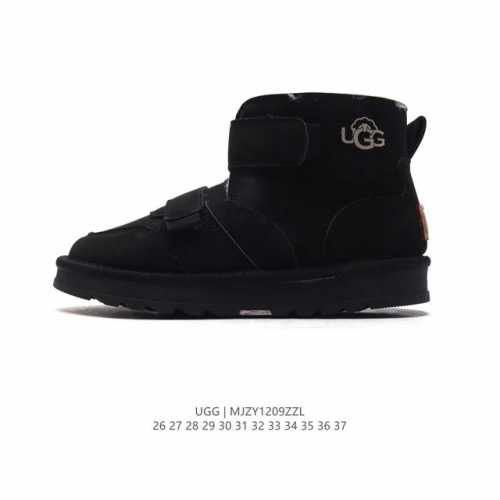 童鞋 Ugg 中帮靴子 儿童雪地靴 二层魔术贴 俏皮可爱的百变造型， 美国轻奢品牌ugg 平底系列冬季羊毛一体雪地休闲保暖毛毛家居包头棉鞋。官方同步包装 检验标