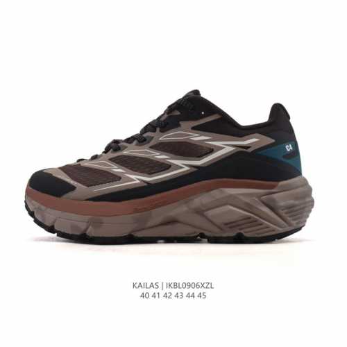 新品公司级 凯乐石 Kailas 防水透气缓震防滑 轻量化设计徒步鞋登山鞋大坡王陡坡稳定跑山 Tpu网布减震轻便透气防侧翻防滑 低帮 超强抓地力登山跑步鞋 男款