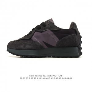 真标 Nb 新百伦 New Balance 327系列复古休闲运动慢跑鞋时尚男女运动鞋 以更纯粹的复古风格设计打造的全新造型 侧身还以解构设计，将 N 字标志以