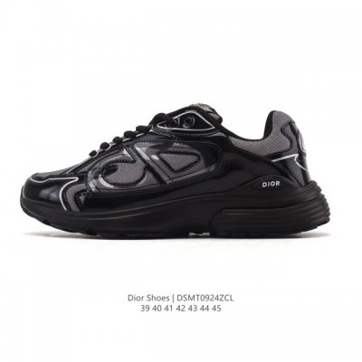 公司级 Dior 迪奥 高奢品牌 彰显高级气质 Dior 运动鞋低帮系列复古休闲鞋时尚慢跑鞋厚底老爹鞋圆头系带 运动跑鞋 生活休闲鞋 男款 时髦单品 时尚百搭