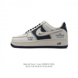 头层皮 耐克 Nike Air Force 1 '07 Low 空军一号含气垫 小白鞋 低帮百搭厚底增高休闲运动板鞋。柔软、弹性十足的缓震性能和出色的中底设计，