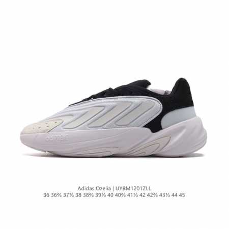 阿迪达斯 Adidas Originals Ozelia 经典运动鞋休闲慢跑鞋 厚底增高百搭老爹鞋。这款ozelia经典鞋，延续adidas经典设计元素，以简约 - 点击图像关闭