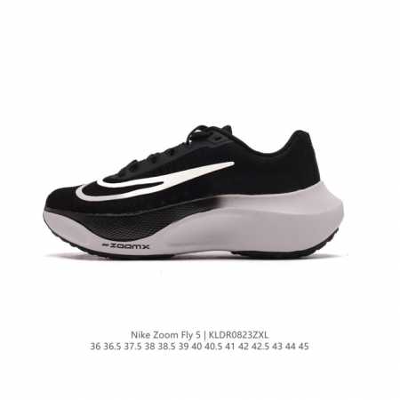 耐克 Nike Zoom Fly 5 运动鞋男女士公路跑鞋竞速跑步鞋厚底增高老爹鞋。采用耐用的设计，不仅可以部署在您最喜欢的比赛的起跑线上，还可以部署在征服后的 - 点击图像关闭