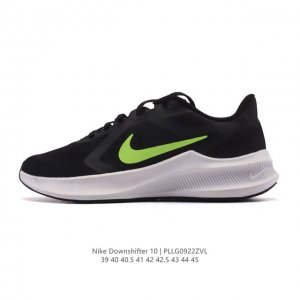 新品 耐克 Nike Downshifter 10 男子跑步鞋，耐克品牌推出的男子缓震跑步鞋，中足鞋笼，提供跑步时所需的支撑力。系上鞋带后即紧贴足部，铸就稳固迈