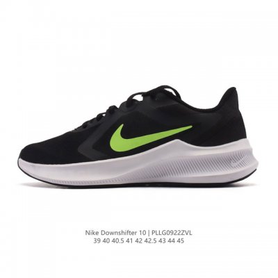 新品 耐克 Nike Downshifter 10 男子跑步鞋，耐克品牌推出的男子缓震跑步鞋，中足鞋笼，提供跑步时所需的支撑力。系上鞋带后即紧贴足部，铸就稳固迈