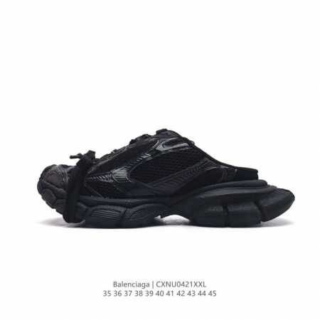 Balenciaga Sneakers 巴黎世家网布系带低帮半拖走秀复古老爹鞋 时尚包头运动鞋 全套原纸板楦头开发 最原汁原味的灵魂版型 胶水把控整洁度追求极致 - 点击图像关闭
