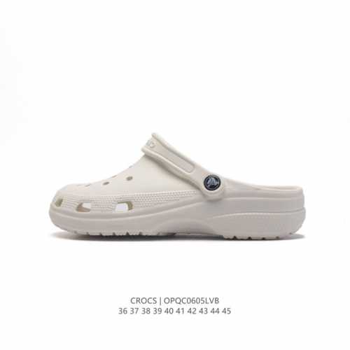 Crocs 沙滩洞洞鞋 男女休闲厚底增高凉拖鞋 卡骆驰杨幂同款 厚底增高凸显大长腿沙滩鞋 选择尺码时 建议选大一码 脚感更舒适 这款没有鞋盒 类型：男女鞋 尺码