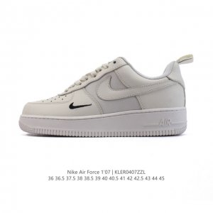 耐克 Nike Air Force 1 '07 Low 空军一号含气垫 小白鞋 低帮百搭厚底增高休闲运动板鞋。柔软、弹性十足的缓震性能和出色的中底设计，横跨复古