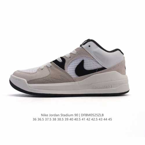 真标 耐克 Nike Air Jordan Stadium Aj90 潮流运动板鞋 Aj90 充满了对Tinkerhathield 原创设计的致敬 包括中足网状