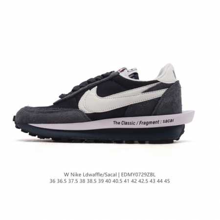 耐克 Nike 耐克双勾Swoosh跑鞋 厚底增高运动鞋。Sacai X Nike Ldwaffle 慢跑鞋 Sacai 将 Nike 经典鞋款 Waffle - 点击图像关闭