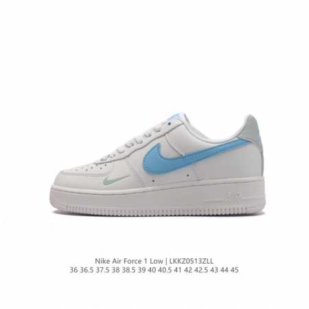 耐克 Nike Air Force 1 '07 Low 空军一号含气垫 低帮百搭厚底增高休闲运动板鞋。柔软、弹性十足的缓震性能和出色的中底设计，横跨复古与现代的 - 点击图像关闭
