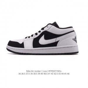 真标 耐克 乔丹Air Jordan 1 Low Aj1 乔1 乔丹1代Aj1 低帮复古文化休闲运动篮球鞋。从1985 年面世的元年款汲取设计灵感，采用简洁大方