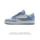 真标 耐克 Nike Air Jordan 1 Low Og Sp Military Blue Aj1乔1倒勾 2025年新款 蛇年新款 路易威登联名 低帮篮球