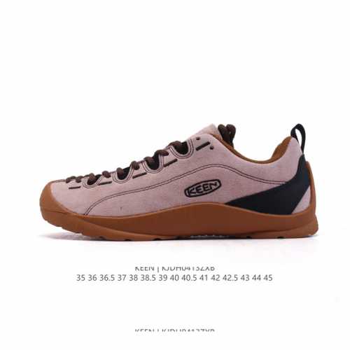 美国人气户外品牌-科恩Keen Jasper Rocks Sp贾斯珀都市系列复古低帮系带户外风露营徒步登山运动训练鞋 。原楦型开发纸版，采用固色翻毛皮鞋面材质，