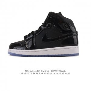 耐克 Nike Air Jordan 1 Mid 男女子篮球鞋时尚轻盈板鞋Aj1乔1运动鞋 乔丹一代 高帮复古休闲篮球鞋 。Air Jordan 1 Mid 搭