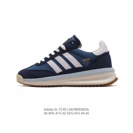 阿迪达斯adidas Sl 72 Shoes 经典复古薄底运动鞋 T头鞋 三叶草复古休闲跑步鞋休闲运动鞋 这款经典运动鞋携复古型格，来访你的活力日常 采用舒爽帆 - 点击图像关闭