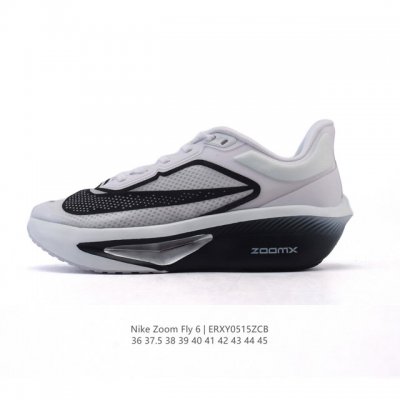 公司级 Nike耐克Zoom Fly 6 马拉松碳板米黑跑步鞋男女同款运动鞋Fn8455-001春新款Zoom Fly 6 Prm缓震轻便跑步鞋。这款鞋在继承了
