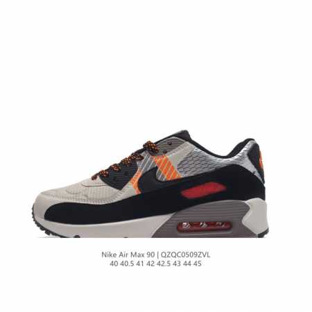 Nike耐克运动鞋 Air Max 90 健身运动跑鞋休闲鞋 复古风十足！Air Max 90 作为 Nike 旗下最经典的鞋型之一，凭借着百搭的造型，获得众多 - 点击图像关闭