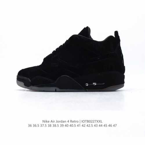 公司级 耐克 Nike Air Jordan 4 Retro Og迈克尔 乔丹Aj4代乔4 中帮复古休闲运动文化篮球鞋。秉承轻量化的速度型篮球鞋设计思想完成设计