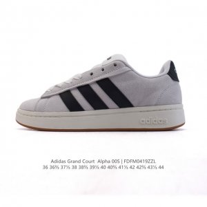 新品 阿迪达斯 Adidas男女Grand Court Alpha 00S网球鞋 舒适百搭小白鞋 防滑耐磨 低帮 板鞋 阿迪达斯中性四季款网球训练鞋 Jr054