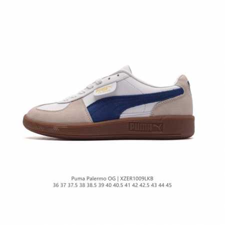 彪马puma Palermo Og 防滑耐磨低帮德训板鞋 男女运动鞋，Army Trainer Og休闲鞋沿用德训鞋经典外观 鞋身和鞋舌分别添加了品牌标志性 L - 点击图像关闭