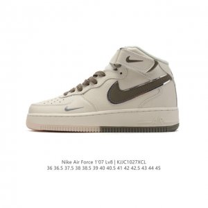 公司级 Nk Air Force 1'07 Mid AF1耐克 空军一号 AF1 中帮 魔术贴 厚底增高运动板鞋 原楦头原纸板 打造纯正空军版型。专注外贸渠道