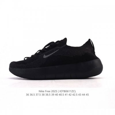 新品 耐克 Nike Free 2025 男女子跑步训练鞋 Hf1078-002 Free 2025 公路运动跑步鞋，采用 Flyknit 飞织材料，助你在运动