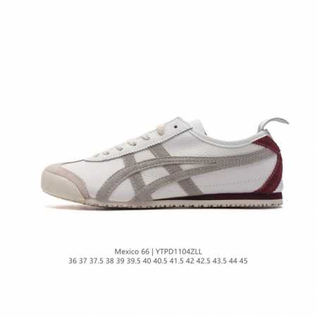 真标 Asics 亚瑟士 男女鞋真标半码制 日产经典老牌-鬼塚虎 Onitsuka Tiger Mexico 66经典墨西哥系列复古经典百搭板鞋休闲运动鞋慢跑鞋 - 点击图像关闭