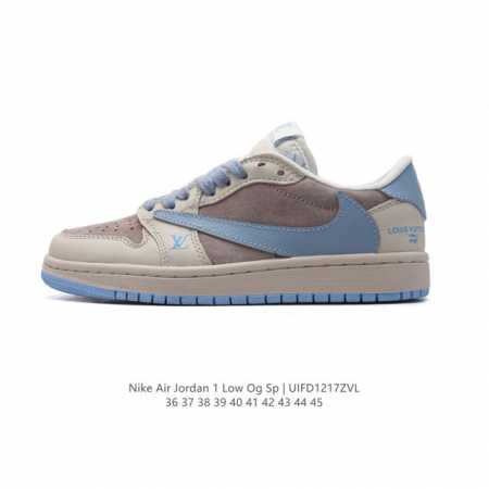 真标 耐克 Nike Air Jordan 1 Low Og Sp Military Blue Aj1乔1倒勾低帮篮球鞋 Aj1 乔丹1代 Aj1 乔1 路易威 - 点击图像关闭