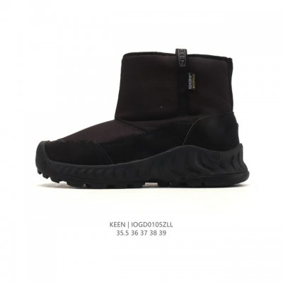 美国人气户外品牌-科恩Keen Jasper Rocks Sp 贾斯珀 都市系列复古高帮系带户外风露营徒步登山运动训练鞋 。原楦型开发纸版，采用固色翻毛皮鞋面材