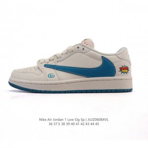 公司级 真标 耐克 Nike Air Jordan 1 Low Og Sp Military Blue Aj1乔1倒勾 2025年新款 蛇年新款 低帮篮球鞋 A