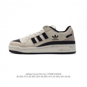 Adidas 阿迪达斯 Forum 84 Low Shoes 饰有摩登细节的forum 经典板鞋运动鞋休闲篮球运动板鞋。当adidas Forum篮球鞋初次登上