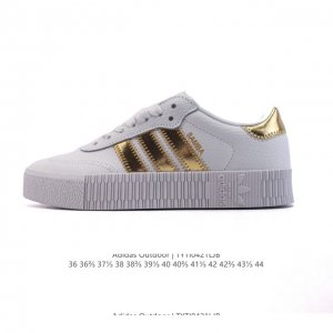 阿迪达斯 Adidas 三叶草 Outdoor 经典三条杠复古休闲运动板鞋 德训鞋 Samba 四季时尚简约小白鞋男女鞋情侣鞋厚底增高百搭潮鞋。 类型：男女鞋