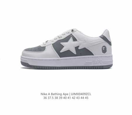 Bathing Ape 安逸猿 男女运动鞋复古板鞋 升级原楦原纸版数据开发，采用超软皮革鞋面材质，内置全掌air Sole气垫定制联乘，日本里原宿潮流品牌a B - 点击图像关闭