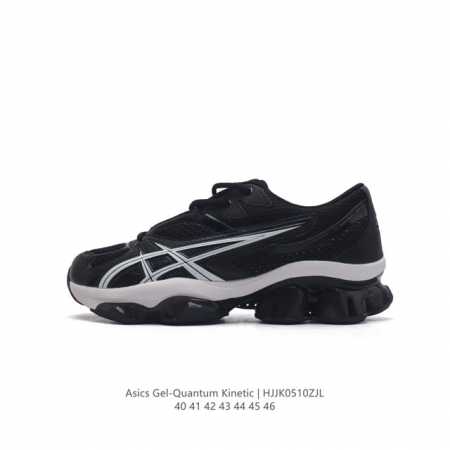 公司级 Asics 亚瑟士 Gel-Quantum Kinetic 男士复古休闲运动鞋厚底增高老爹鞋。Asics Gel-Quantum Kinetic 运动鞋 - 点击图像关闭