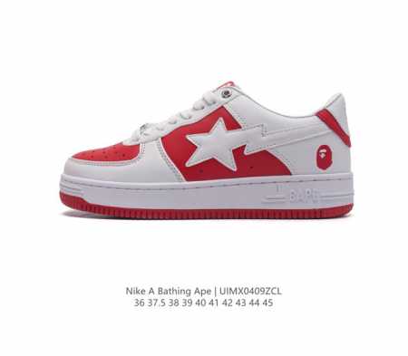 Bathing Ape 安逸猿 男女运动鞋复古板鞋 升级原楦原纸版数据开发，采用超软皮革鞋面材质，内置全掌air Sole气垫定制联乘，日本里原宿潮流品牌a B - 点击图像关闭