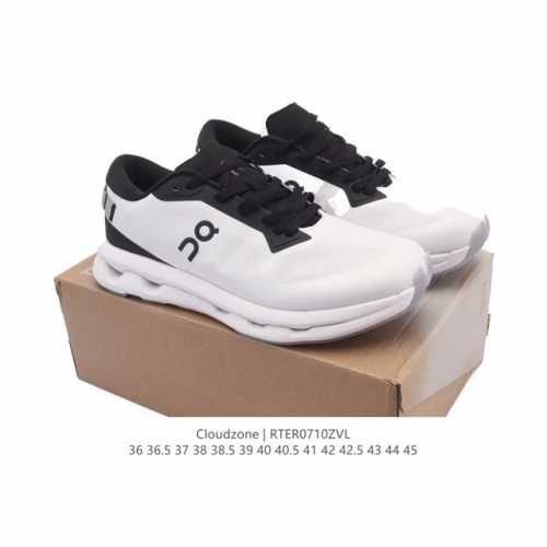 新品 昂跑 On 男女子25新款跑步鞋 Cloudzone 透气支撑缓冲抓地超轻 冰白灰色 On昂跑Cloudzone 2025春夏时尚休闲运动鞋以科幻短片 Z
