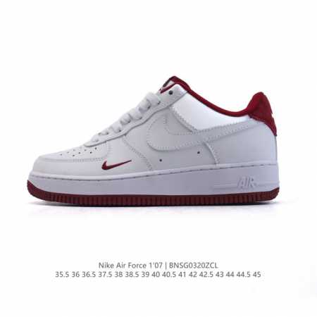 170 【头层皮】耐克 Nike Air Force 1 '07 Low 空军一号含气垫 小白鞋 低帮百搭厚底增高休闲运动板鞋。柔软、弹性十足的缓震性能和出色的 - 点击图像关闭