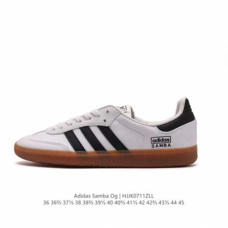 阿迪达斯 德训鞋 Adidas Originals Samba Og Shoes 经典运动鞋小白鞋 T头鞋 彰显休闲摩登风情的时尚经典鞋。它诞生于50年代的足球 - 点击图像关闭