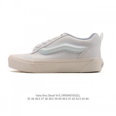万斯 Vans Knu-Skool Vr3 Lx 面包鞋皮革拼接鞋面。坎普尔 茱利安系列低帮复古硫化休闲运动板鞋“肥胖版大Logo”要说整个 年最为热门的鞋型之