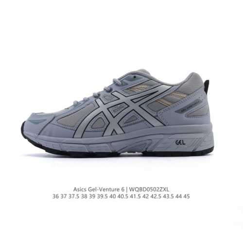 asics 亚瑟士 Gel-Venture 6 系列城市休闲运动跑步鞋时尚复古男女鞋 老爹鞋 Gel- Venture6跑鞋是越野跑者的多功能选择。专为喜欢户外