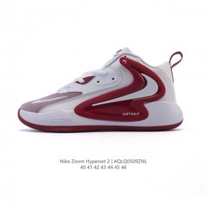 新品公司级 Nike耐克排球鞋 Zoom Hyperset 2 Se Electric巴黎奥运配色实战篮球鞋Fv3687 综合训练羽毛球网球耐克专业排球鞋舒适柔
