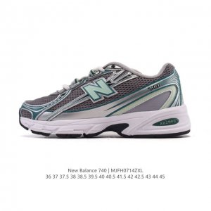 New Balance Mr740 Nb新百伦系列复古老爹风休闲运动慢跑鞋。采用轻质牛剖革拼接透气网眼衬垫织物鞋面材质 T-Beam大底提供足步弓支撑 保持步态