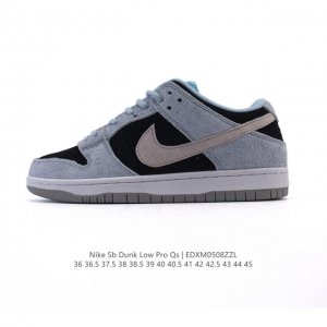 耐克 Nike Sb Dunk Low Pro 男女同款运动鞋复古板鞋。采用柔软皮革鞋面，经久耐穿，塑就如元年款 Dunk 般的复古质感。鞋头透气孔，搭配鞋口和