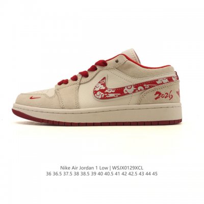 公司级 耐克 乔丹Air Jordan 1 Low Aj1 乔1 乔丹1代Aj1 2026年新款 低帮复古文化休闲运动篮球鞋。该鞋款从 1985 年元年款汲取设