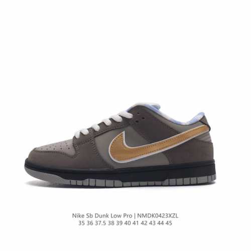 真标 耐克 Nike Sb Dunk Low Pro 男女同款运动鞋复古板鞋，尽情迈步，彰显个性风采。采用柔软皮革鞋面，经久耐穿，塑就如元年款 Dunk 般的复