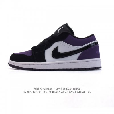 公司级 耐克 乔丹Air Jordan 1 Low Aj1 乔1 乔丹1代Aj1 低帮复古文化休闲运动篮球鞋，从1985 年面世的元年款汲取设计灵感，采用简洁大