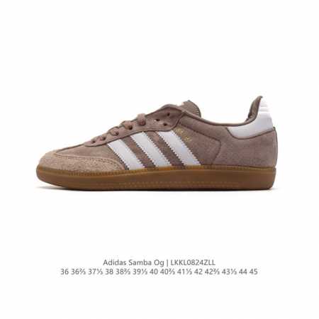 阿迪达斯 德训鞋 Adidas Originals Samba Og Shoes 经典运动鞋小白鞋 T头鞋 彰显休闲摩登风情的时尚经典鞋。它诞生于50年代的足球 - 点击图像关闭