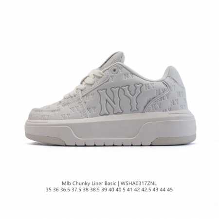 210 【公司级】Mlb Chunky Liner Basic 人气单品学长鞋系列轻量增高厚底百搭休闲运动板鞋 男女轻便胶鞋 高级街头休閒品牌鞋。Mlb Chu - 点击图像关闭