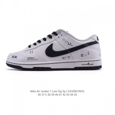 公司级 真标 耐克 Nike Air Jordan 1 Low Og Sp Military Blue Aj1乔1倒勾 2025年新款 蛇年新款 低帮篮球鞋 A